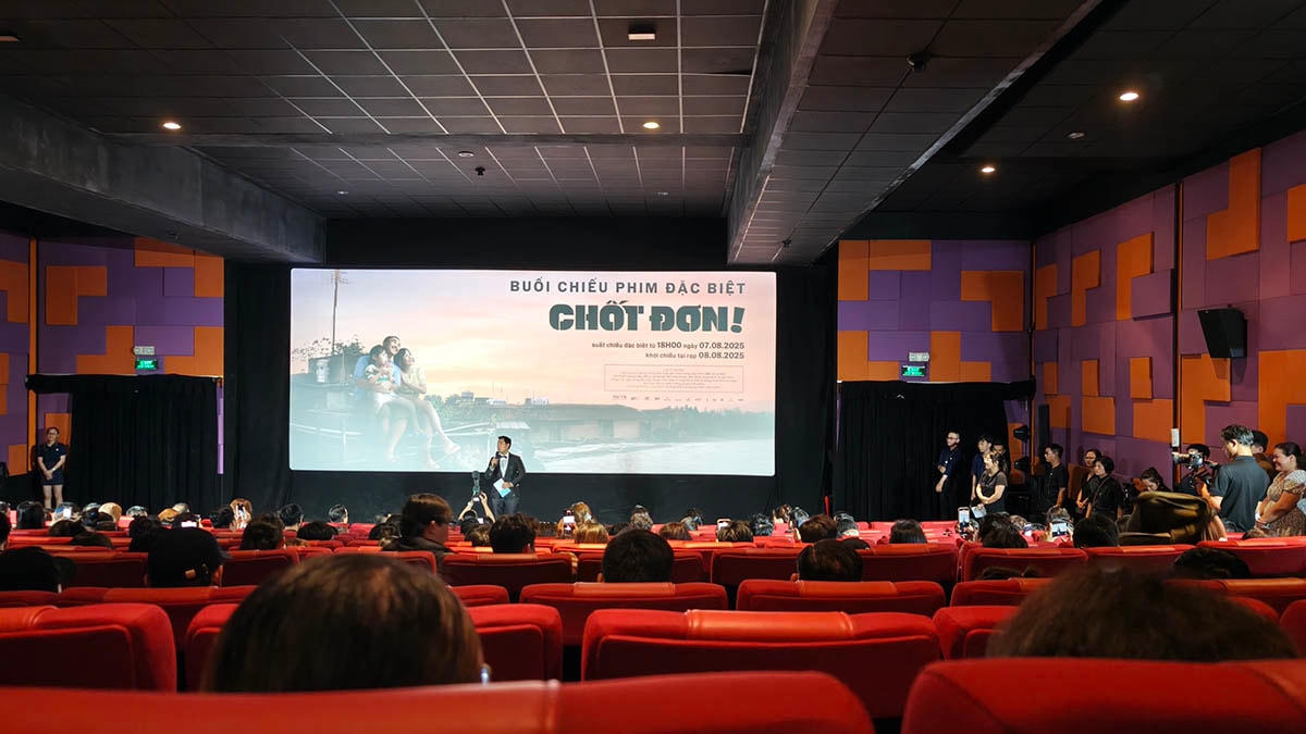 Buổi chiếu ra mắt phim Chốt đơn (ảnh BTC)