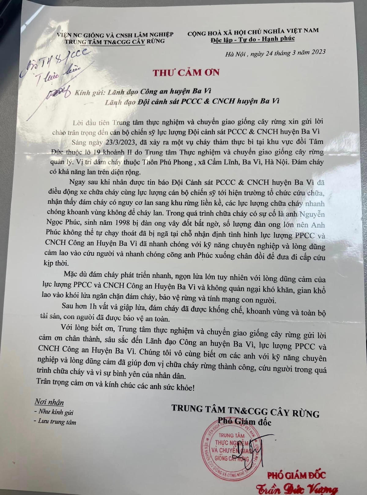 Động lực từ những lá thư cảm ơn