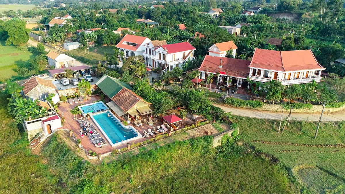 Một góc làng du lịch Cự Nẫm (Bố Trạch)