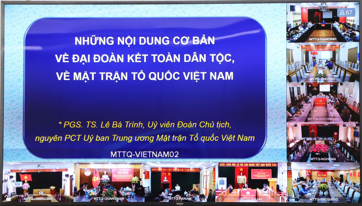 Đại biểu tham dự Hội nghị tại điểm cầu các tỉnh, thành phố.