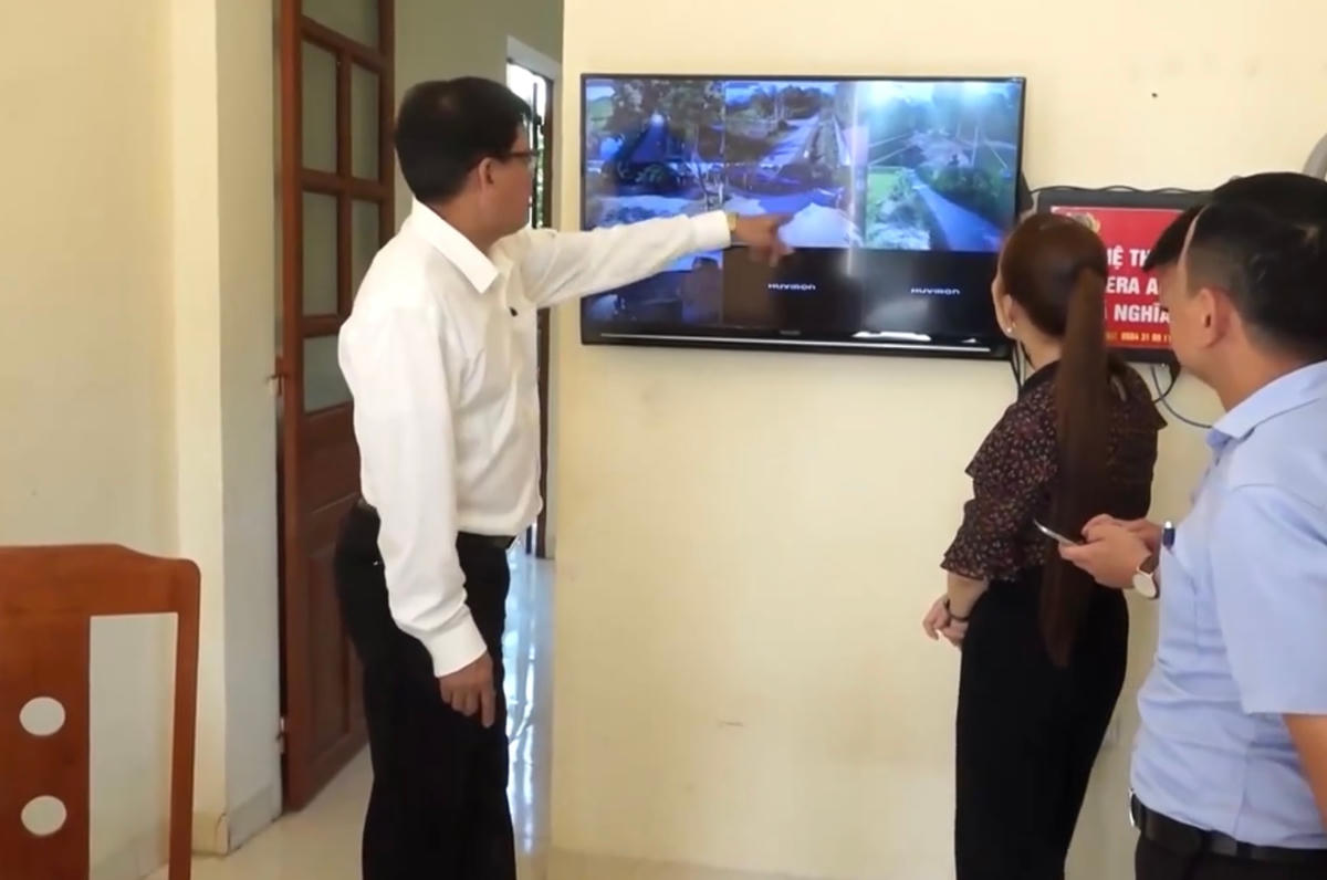 Mô hình camera an ninh tại Nghĩa Lộ.