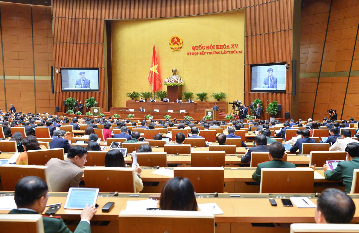 Quang cảnh Kỳ họp bất thường lần thứ 2, Quốc hội khóa XV.