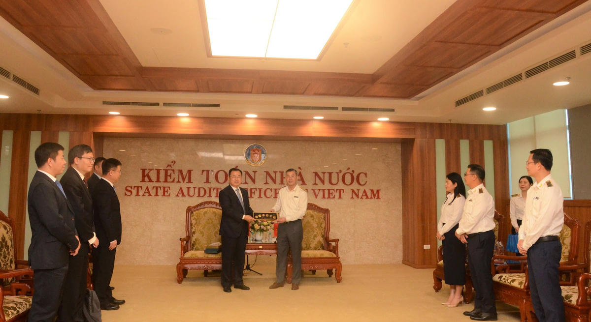 Quang cảnh buổi tiếp. Ảnh: T.Xuyên