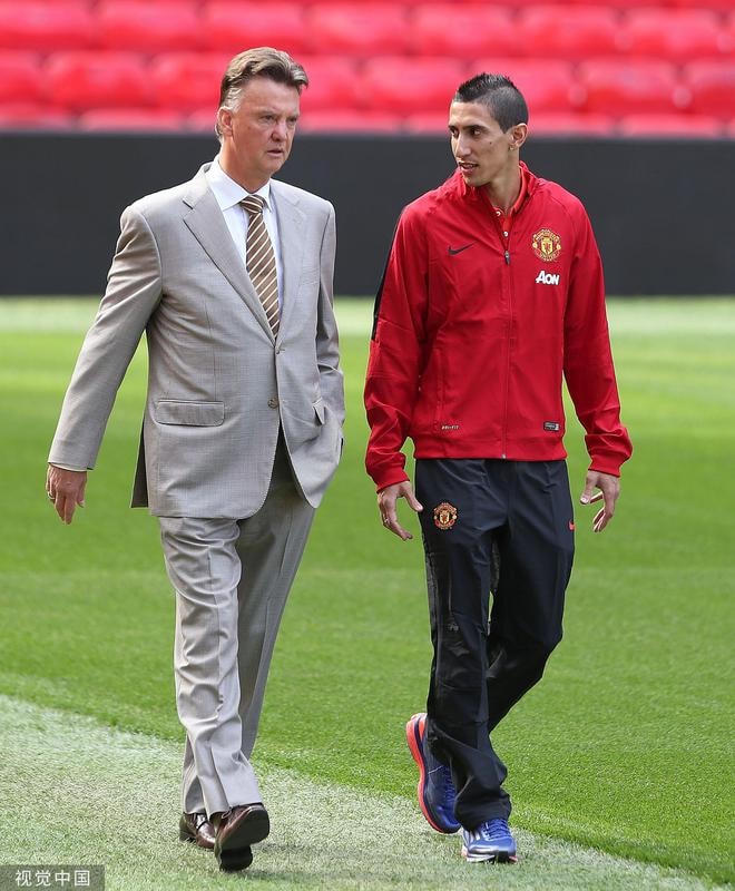 Di Maria công khai chỉ trích Van Gaal vì đẩy anh khỏi Man United. Ảnh: Tân Hoa Xã.