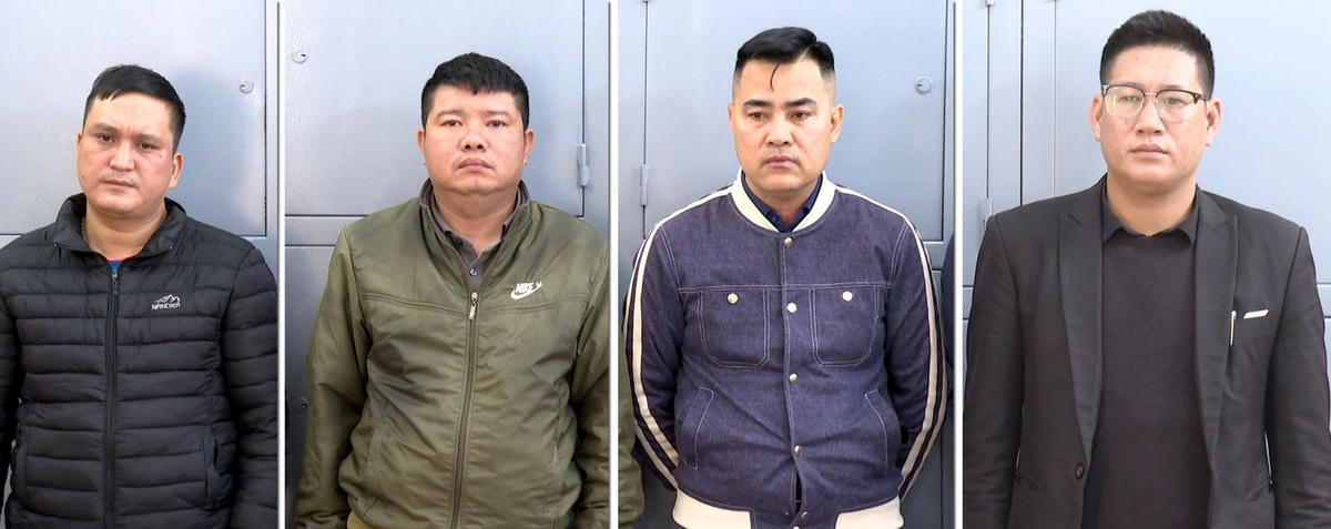 4 nhân viên Công ty vệ sĩ Security bị tạm giữ hình sự trước đó.