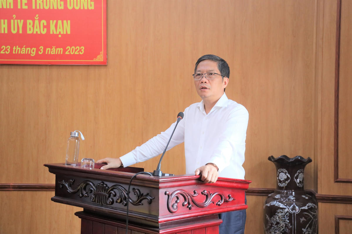 Trưởng Ban Kinh tế Trung ương Trần Tuấn Anh phát biểu chỉ đạo