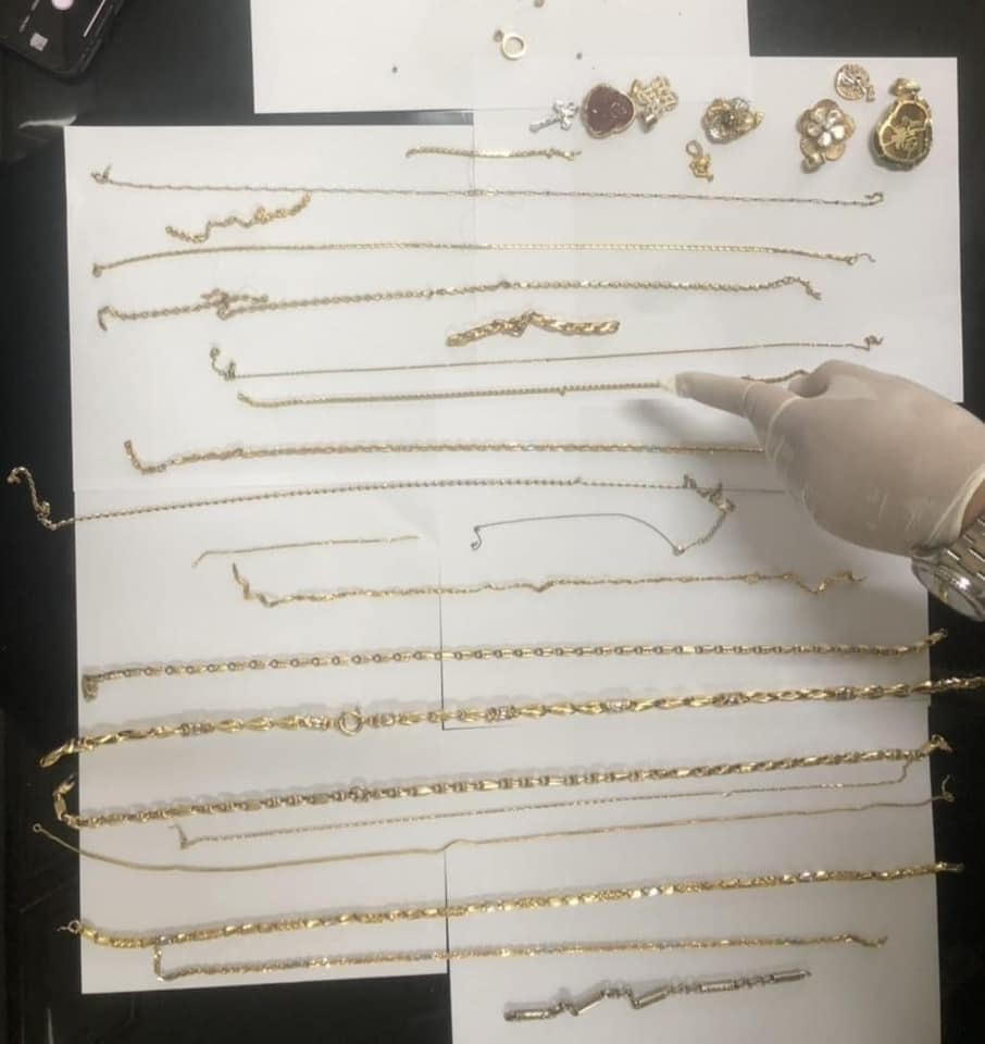 Số tang vật mà nhóm này đã cướp bị Công an thu giữ.