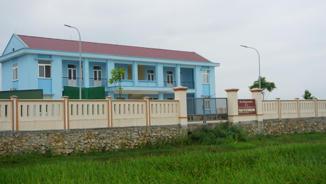 Trạm Y tế Thăng Bình, nơi xảy ra vụ việc tiêm vắc xin quá hạn. Ảnh: Minh Hải.