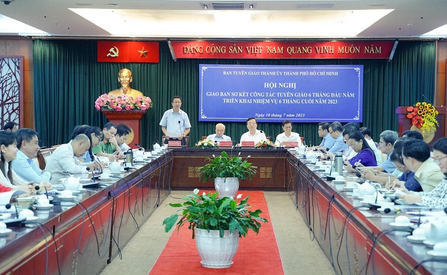 TP HCM tổ chức nhiều hoạt động ý nghĩa nhân kỷ niệm 93 năm Ngày truyền thống ngành Tuyên giáo của Đảng (1/8/1930-1/8/2023). (Ảnh: Thuận Văn)