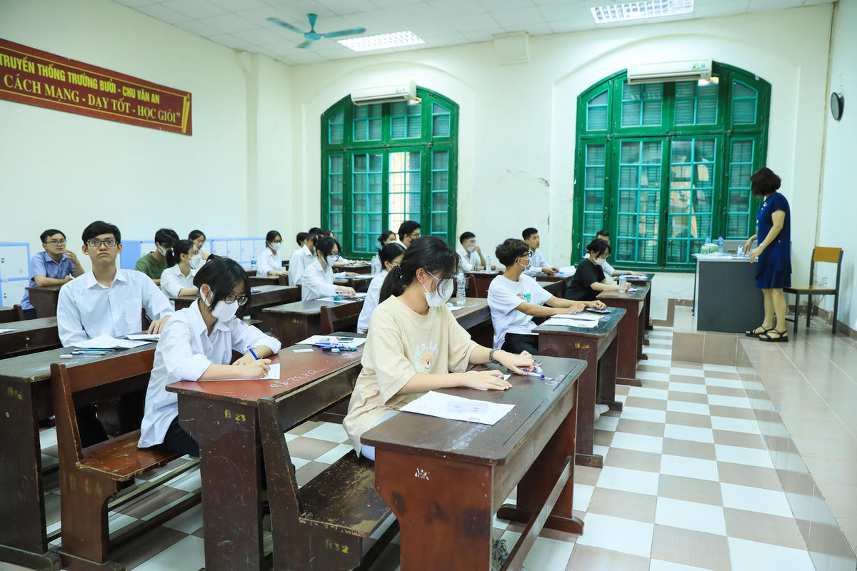Thí sinh dự thi tốt nghiệp THPT năm 2022. Ảnh: Quang Vinh.