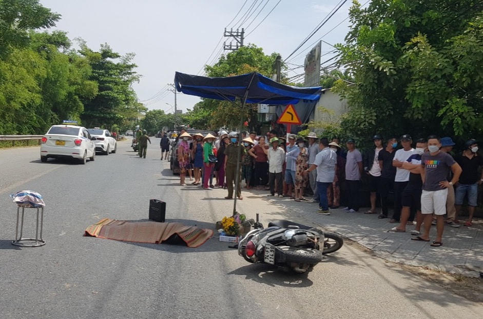 Hiện trường vụ tai nạn.