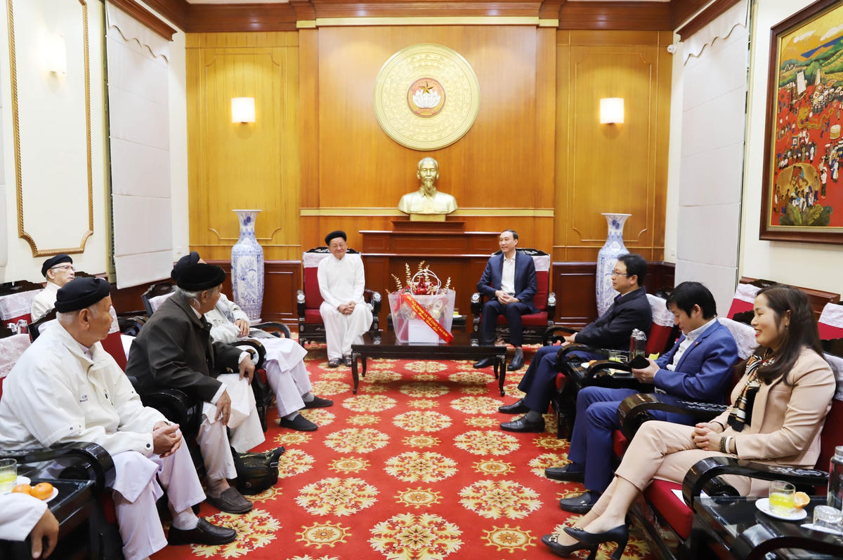 Quang cảnh buổi tiếp. 