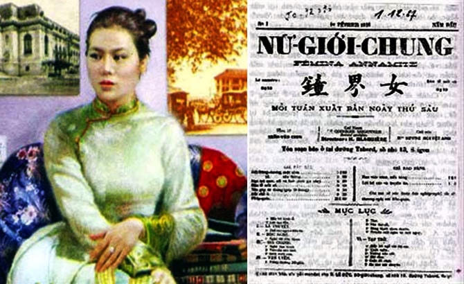 Nữ sĩ Sương Nguyệt Anh là nữ tổng biên tập người Việt đầu tiên. 