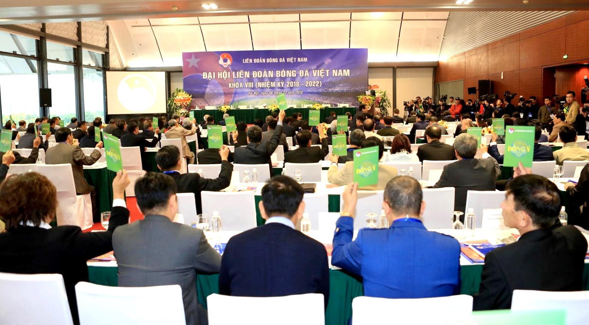 Quang cảnh đại hội nhiệm kỳ 8 (2018-2022) của VFF.