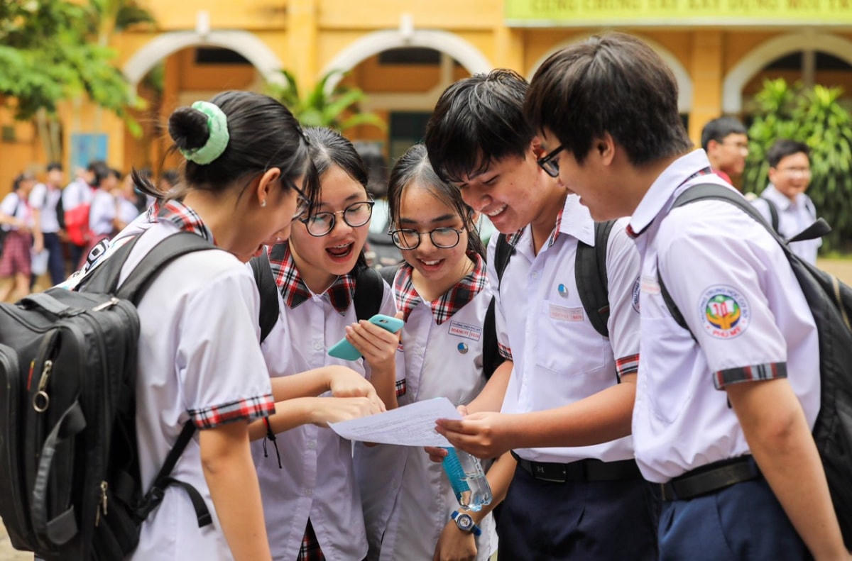 Học sinh THPT TP Hồ Chí Minh. Ảnh: Quang Vinh.