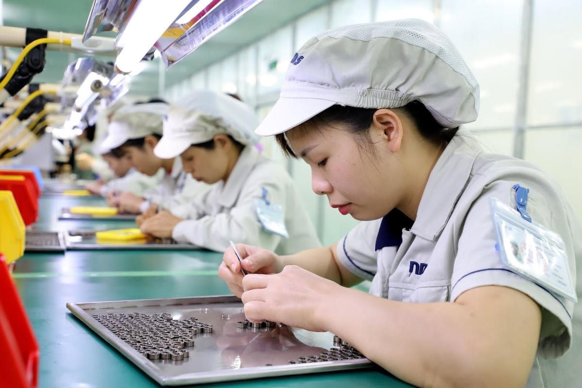 Đồng bằng sông Hồng là vùng thu hút nguồn vốn đầu tư trực tiếp nước ngoài (FDI) đứng thứ 2 cả nước. Ảnh: Quang Vinh.