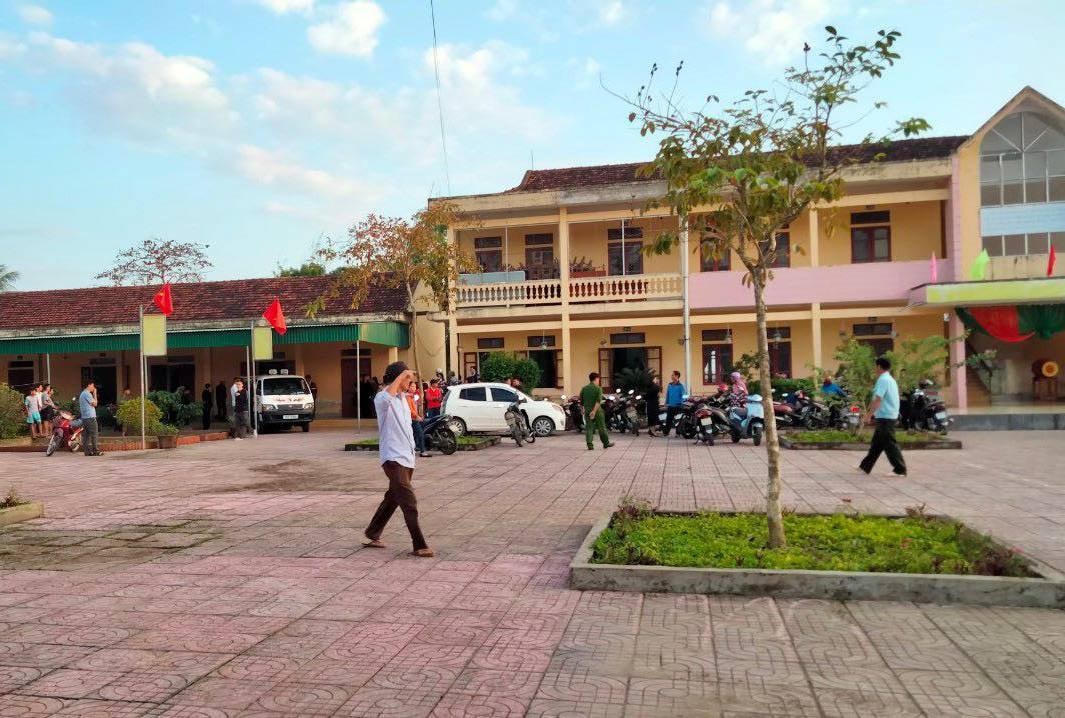 Trường Tiểu học Nguyễn Trãi, nơi xảy ra sự việc.