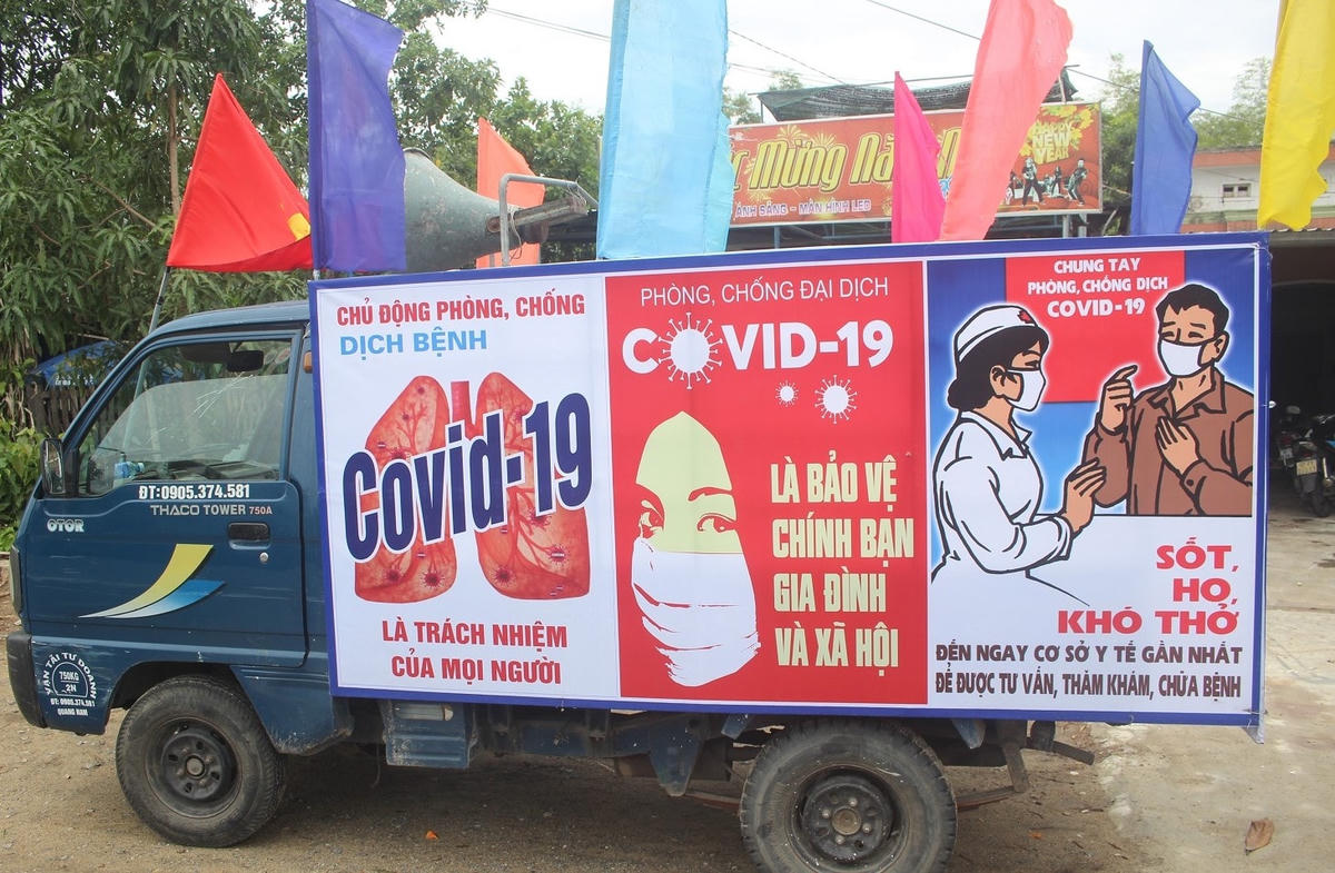 Đẩy mạnh công tác tuyên truyền về phòng chống dịch Covid-19. 