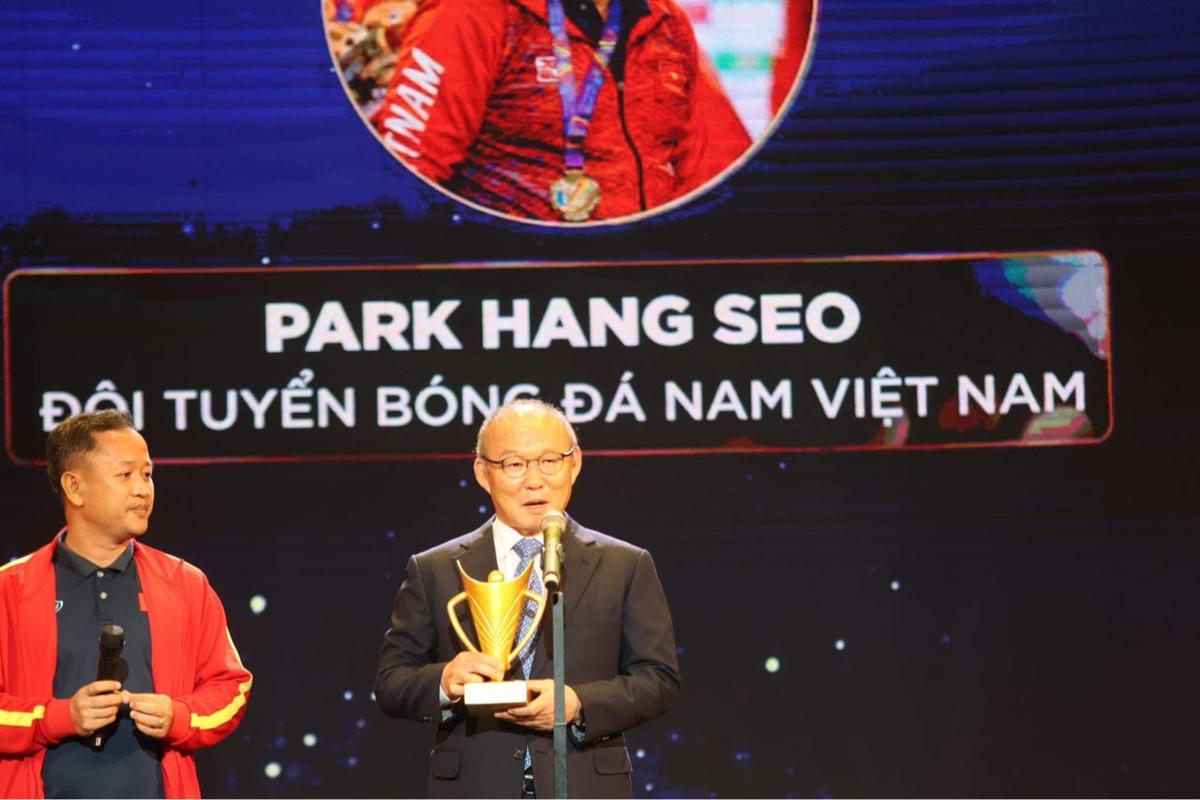 HLV Park Hang Seo - Chuyên gia nước ngoài của năm. Ảnh: VFF. 
