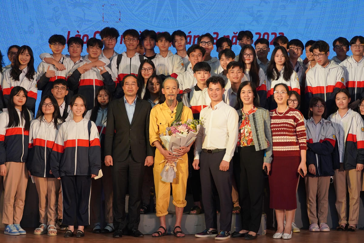 Hành trình Xuân Biên giới của Nhà hát Kịch tại huyện Si Ma Cai, tỉnh Lào Cai. 