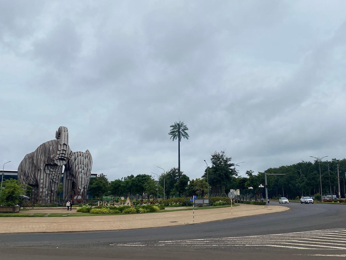 Không gian xanh của thành phố Buôn Ma Thuột.  