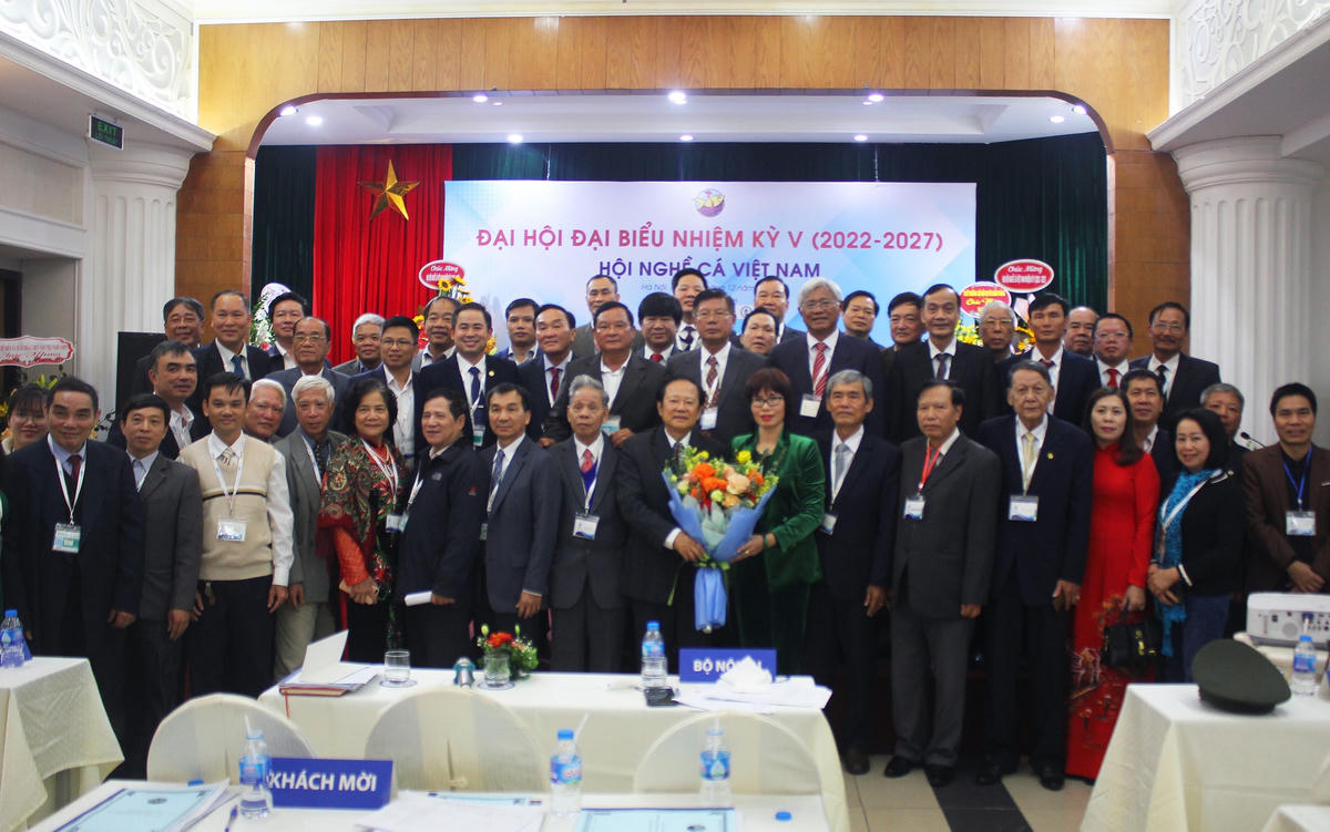 Ban Chấp hành Hội Nghề cá Việt Nam nhiệm kỳ V (2022 – 2027) ra mắt Đại hội.