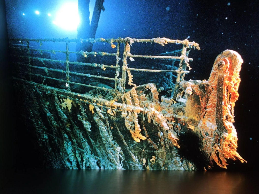 Mũi tàu Titanic, chụp năm 1986. Ảnh: Anne Bernas.