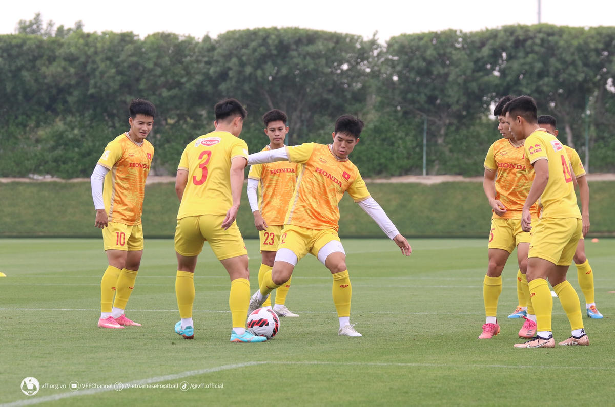 U23 Việt Nam trở lại tập luyện cho trận cuối tại giải U23 Cup
