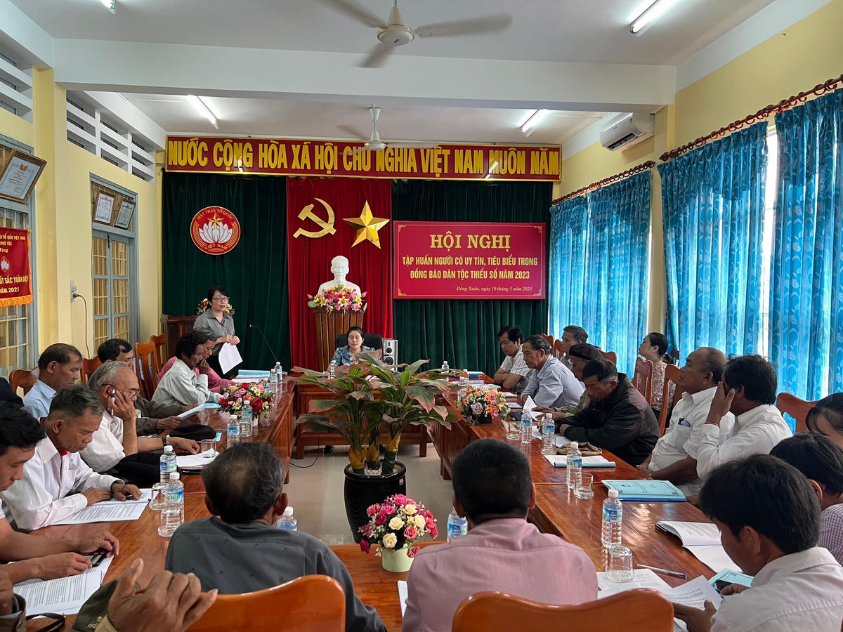 Quang cảnh buổi tập huấn.