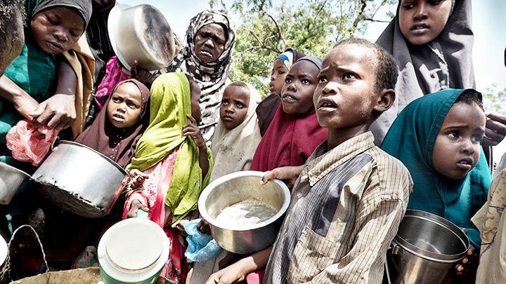 Nhiều người dân Somalia trong tình trạng thiếu lương thực trầm trọng. Nguồn: Getty Images.