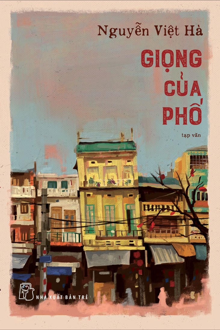 Bìa tập tản văn "Giọng của phố".