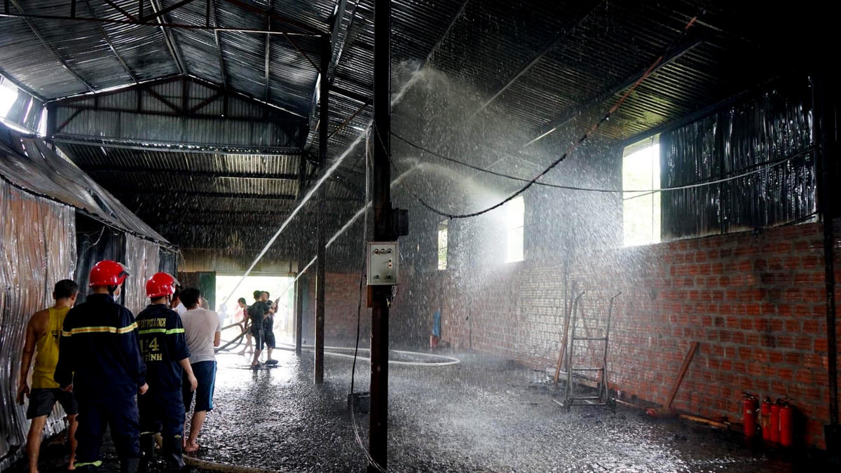 Hiện trường vụ cháy.