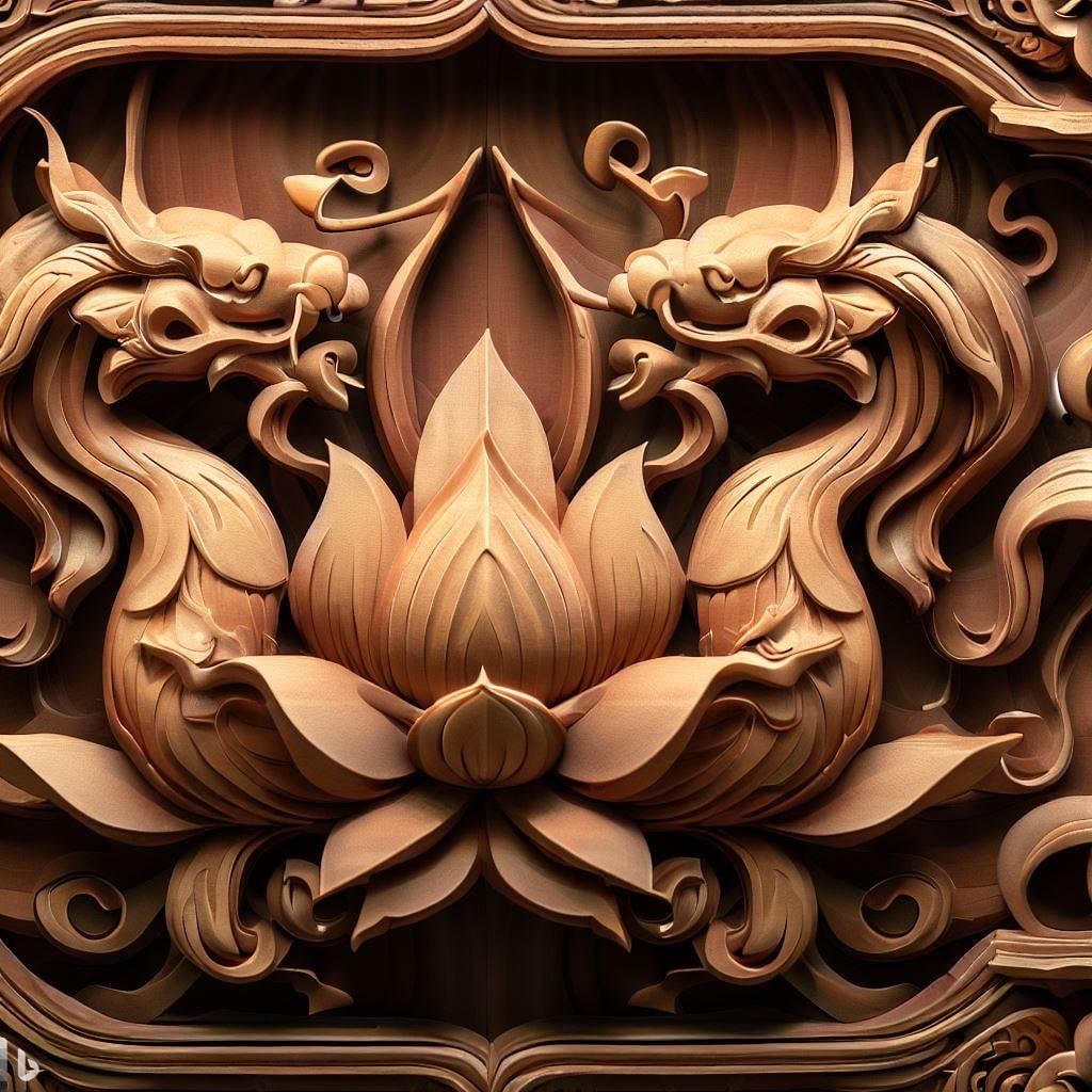 Họa tiết hoa văn được KTS Nguyễn Giang tạo ra bằng công cụ trí tuệ nhân tạo.