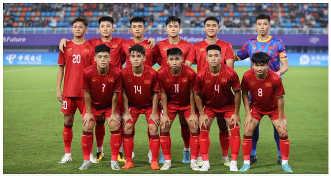 Olympic Việt Nam chuẩn bị quyết đấu với Olympic Saudi Arabia. Nguồn: Thethaovanhoa.