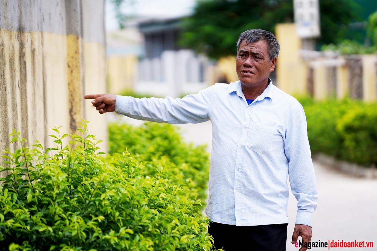 Phó Trưởng thôn Hòa Mỹ Dương Văn Phán: Người dân sẵn sàng hiến đất để xây dựng đời sống mới.