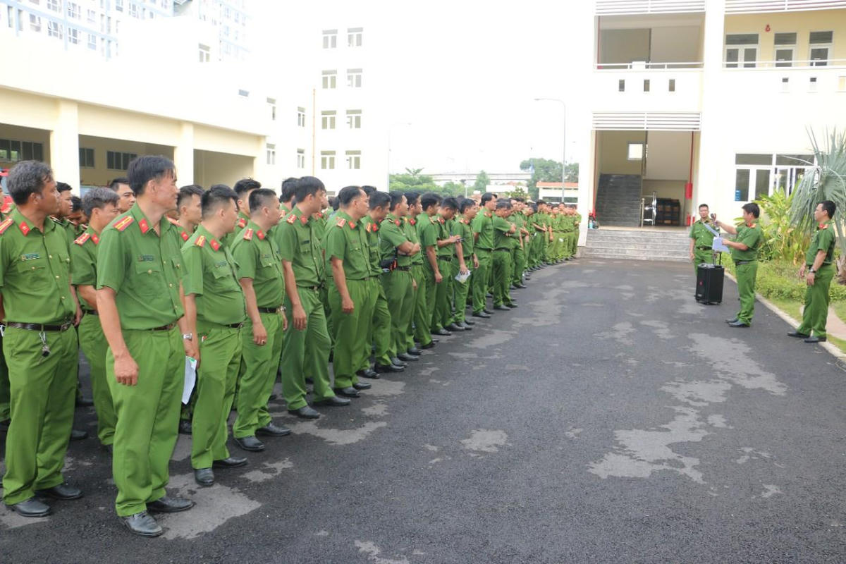 Công an TP HCM cho biết, đợt tập huấn được tổ chức trong 14 ngày, theo hình thức học tập trung tại Trung tâm.