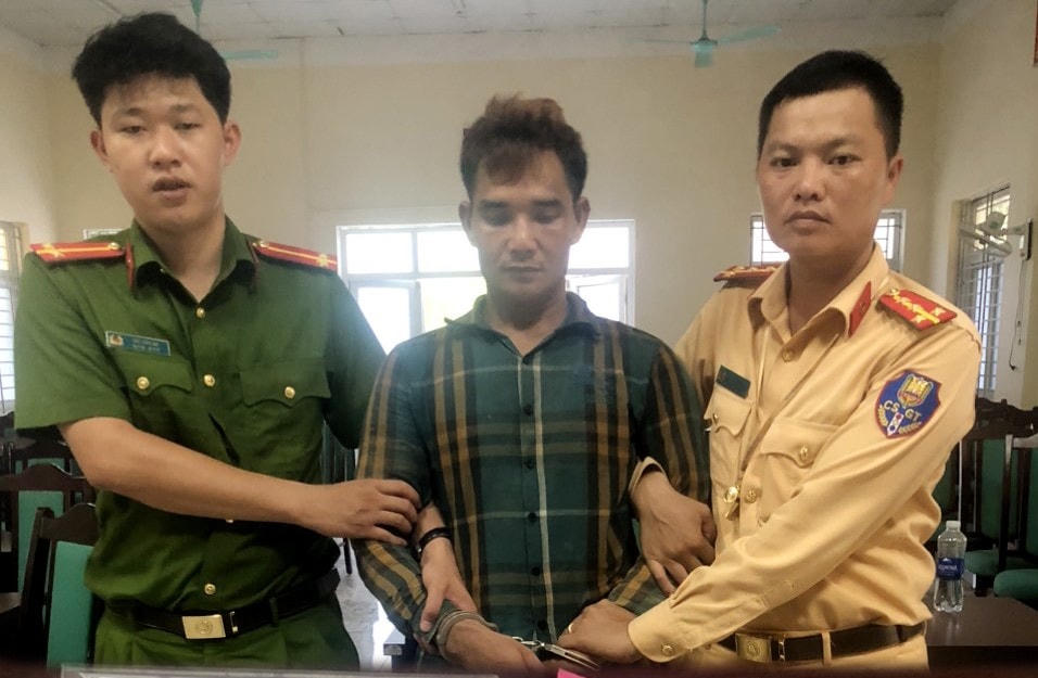 Hà Văn Thiển bị bắt giữ khi đang vận chuyển ma túy.