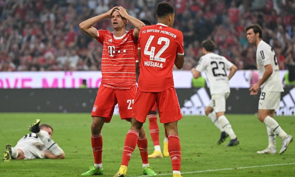 Bayern vẫn chưa thắng Gladbach sau 5 lần chạm trán gần nhất. (Nguồn: Getty Images).