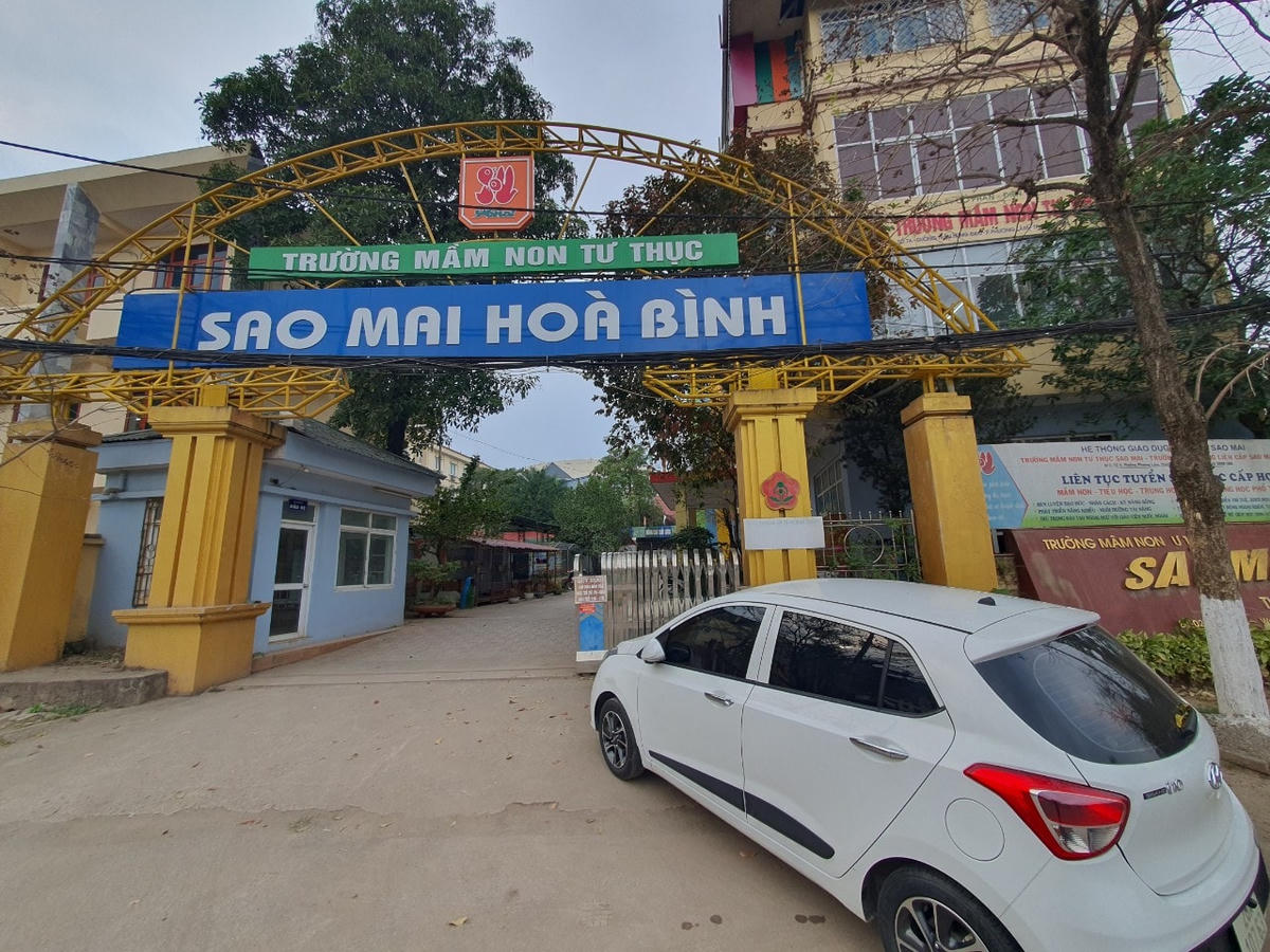 Trường mầm non tư thục Sao Mai Hòa Bình do Cty Thành Biên làm chủ đầu tư