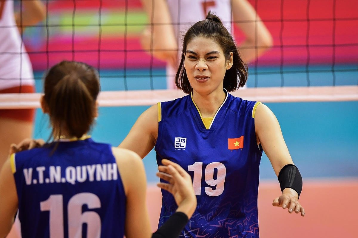 Đội tuyển bóng chuyền nữ Việt Nam không thể tạo nên bất ngờ trước Trung Quốc (Ảnh: AVC).