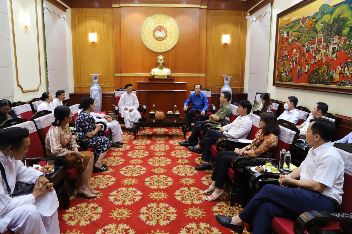 Quang cảnh buổi tiếp.