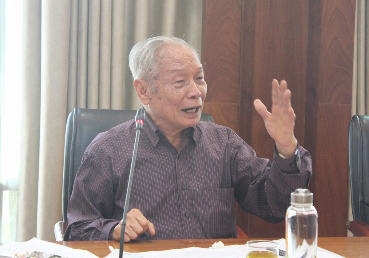 GS.TS Võ Đại Lược, nguyên Viện trưởng Viện Kinh tế Thế giới – Viện Hàn lâm KHXH Việt Nam phát biểu.