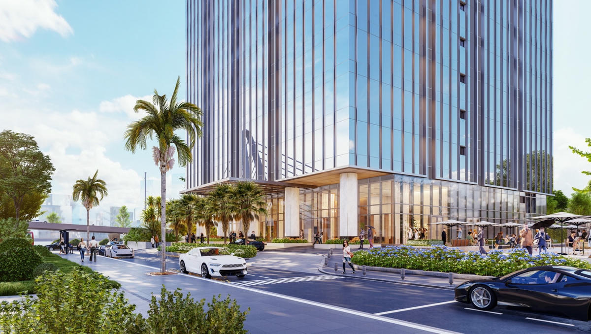 Phối cảnh sảnh tòa nhà VPBank SaiGon Tower.