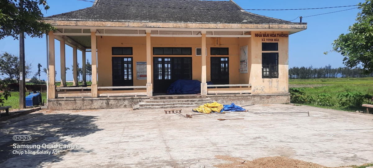 Các nhà văn hóa tại xã Giang Hải (huyện Phú Lộc, Thừa Thiên - Huế) còn đơn sơ, thiếu thốn.