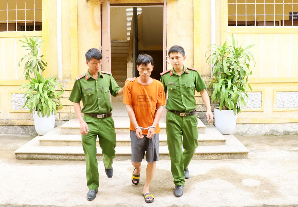 Đối tượng Nguyễn Hữu Điệp bị bắt giữ khi đang trốn ở Đồng Nai. 