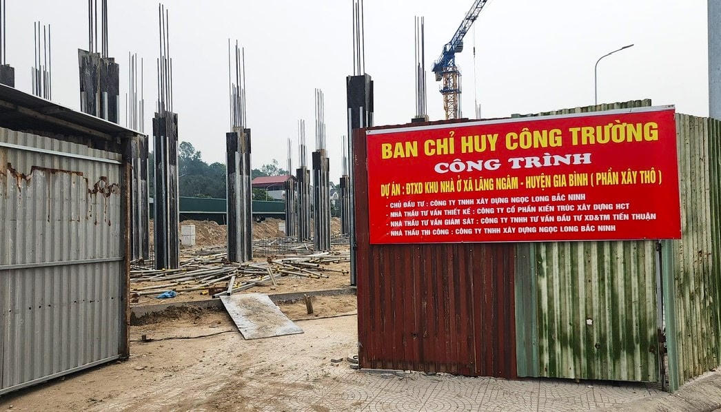 Một góc dự án Khu nhà ở xã Lãng Ngâm. Ảnh: Đ.S.