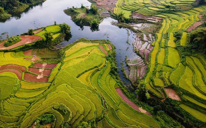 Những thửa ruộng bậc thang kỳ ảo luôn níu chân, làm nao lòng du khách.
