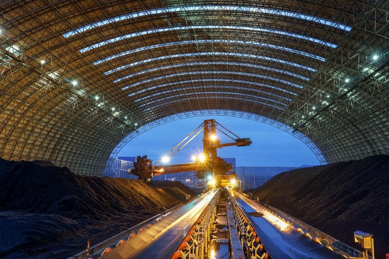 Kho than tại nhà máy nhiệt điện.   Ảnh: EVN