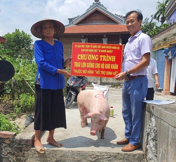 Kinh phí ủng hộ được Quỹ "Vì người nghèo" các cấp trong tỉnh sử dụng ủng hộ, giúp đỡ người nghèo về nhà ở, sinh kế, học hành, khám chữa bệnh...