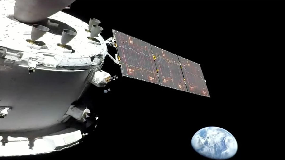 Hình ảnh Trái đất được chụp từ tàu vũ trụ Orion, ngày 20/11/2022. Nguồn: NASA.